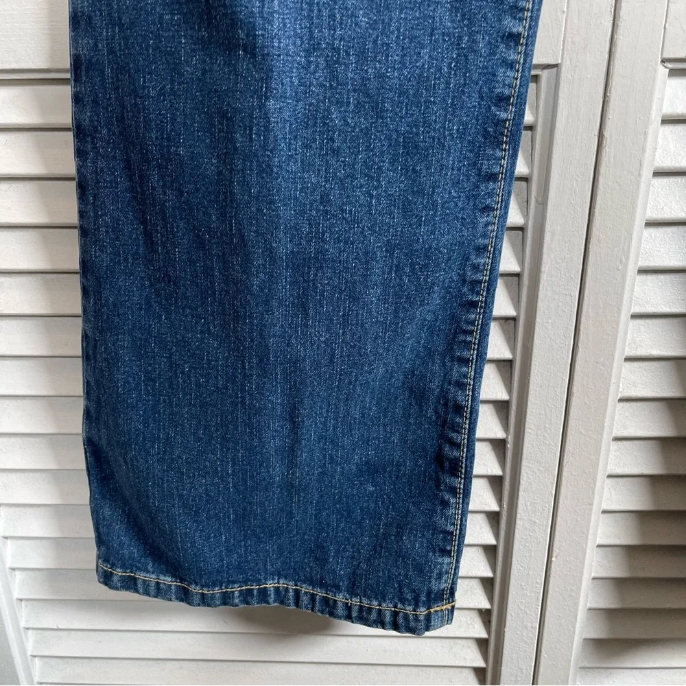Vintage‎ Y2K Lucky Brand Dungarees Peanut Pant Flare Jeans 8/29 USA Made